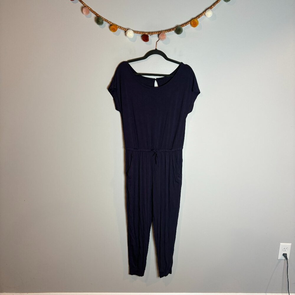 🔆 Amazon navy blue short sleeve jumpsuit